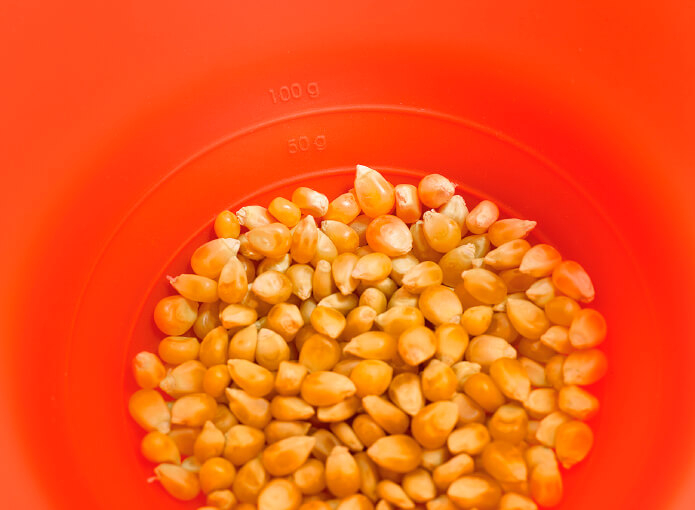 Cuoci Pop-Corn in silicone